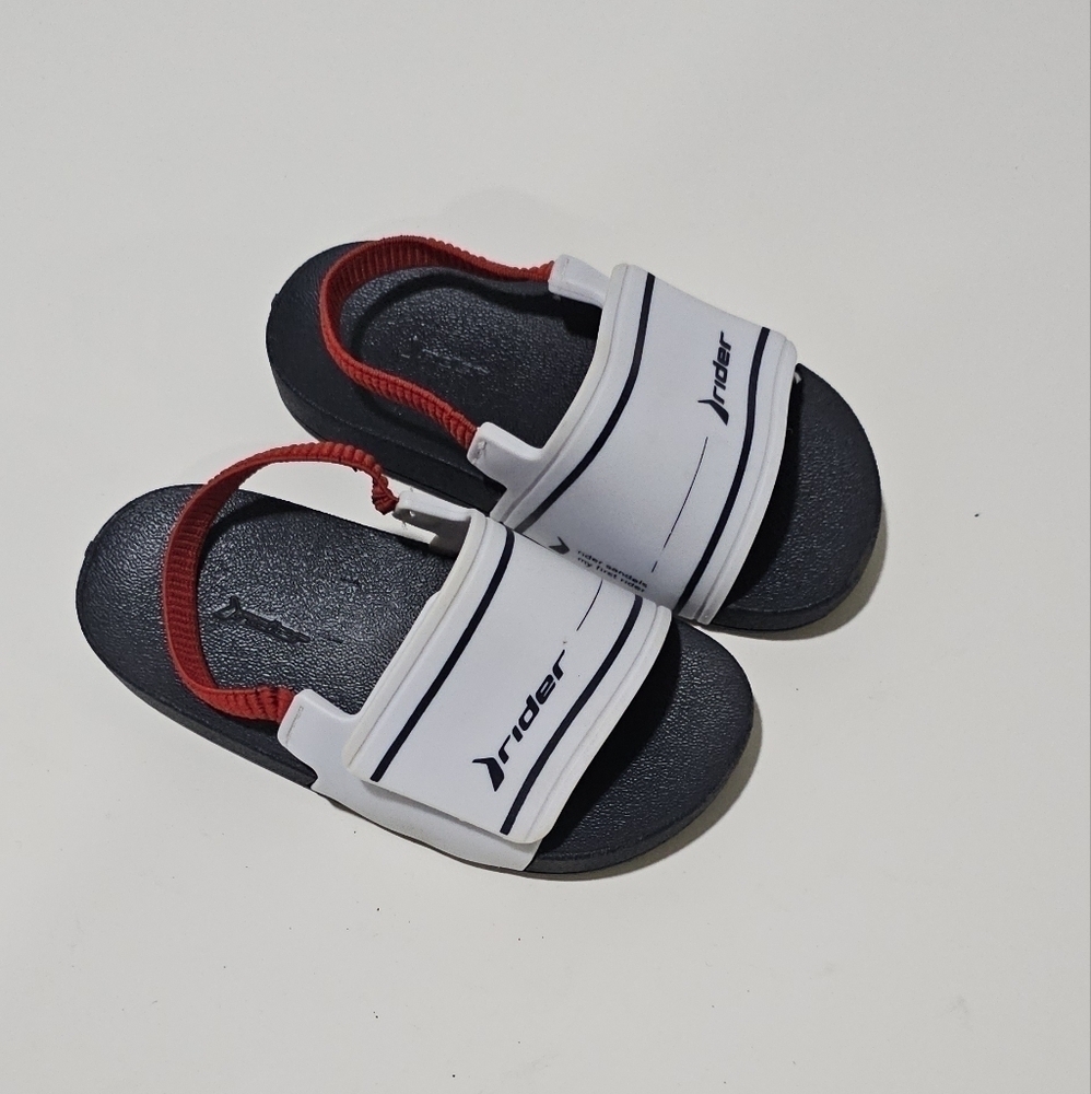 Rider Full 86 Baby Todder Slides RED WHITE BLUE LE 520 EU 27 US 10